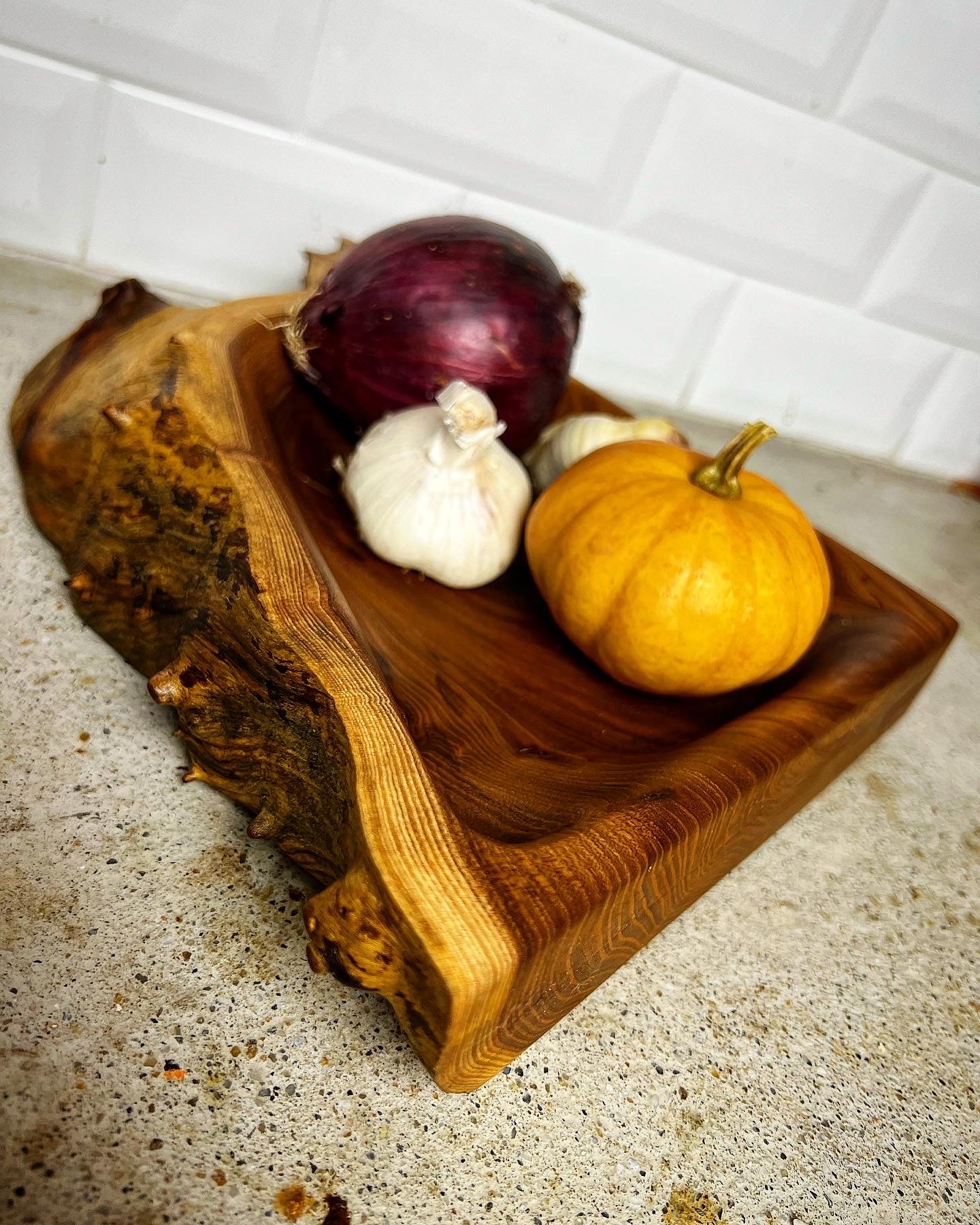 Siberian Elm Handcarved Bowl