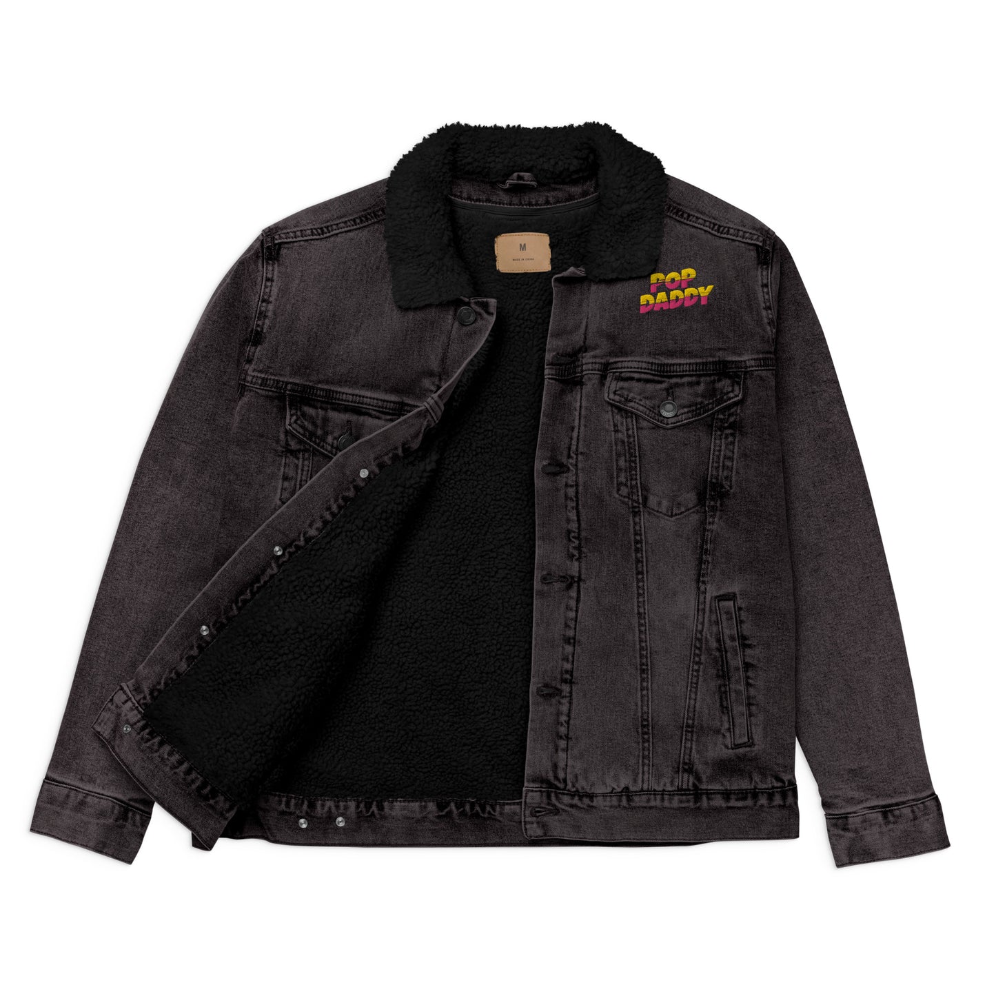POP DADDY Denim Sherpa Jacket