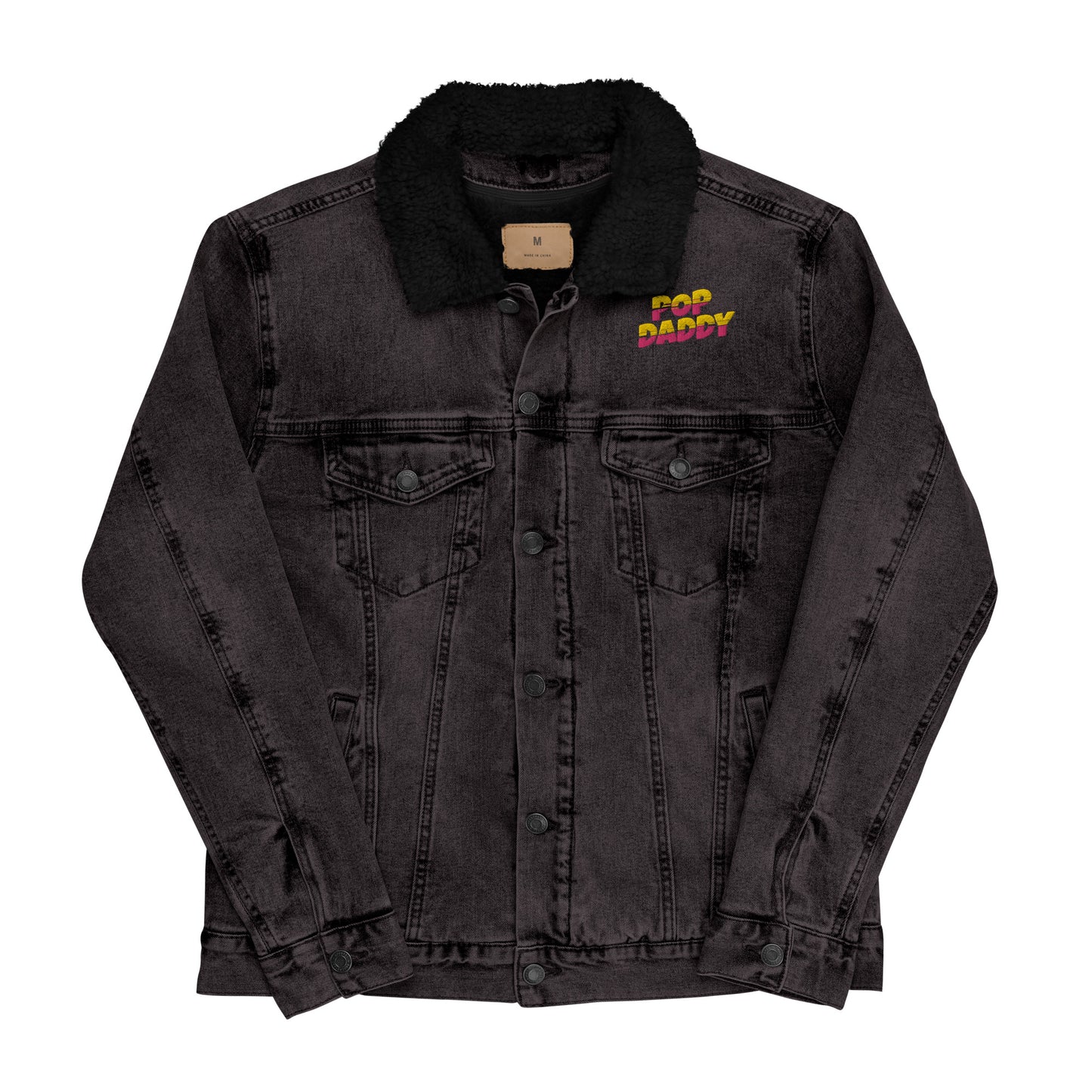 POP DADDY Denim Sherpa Jacket