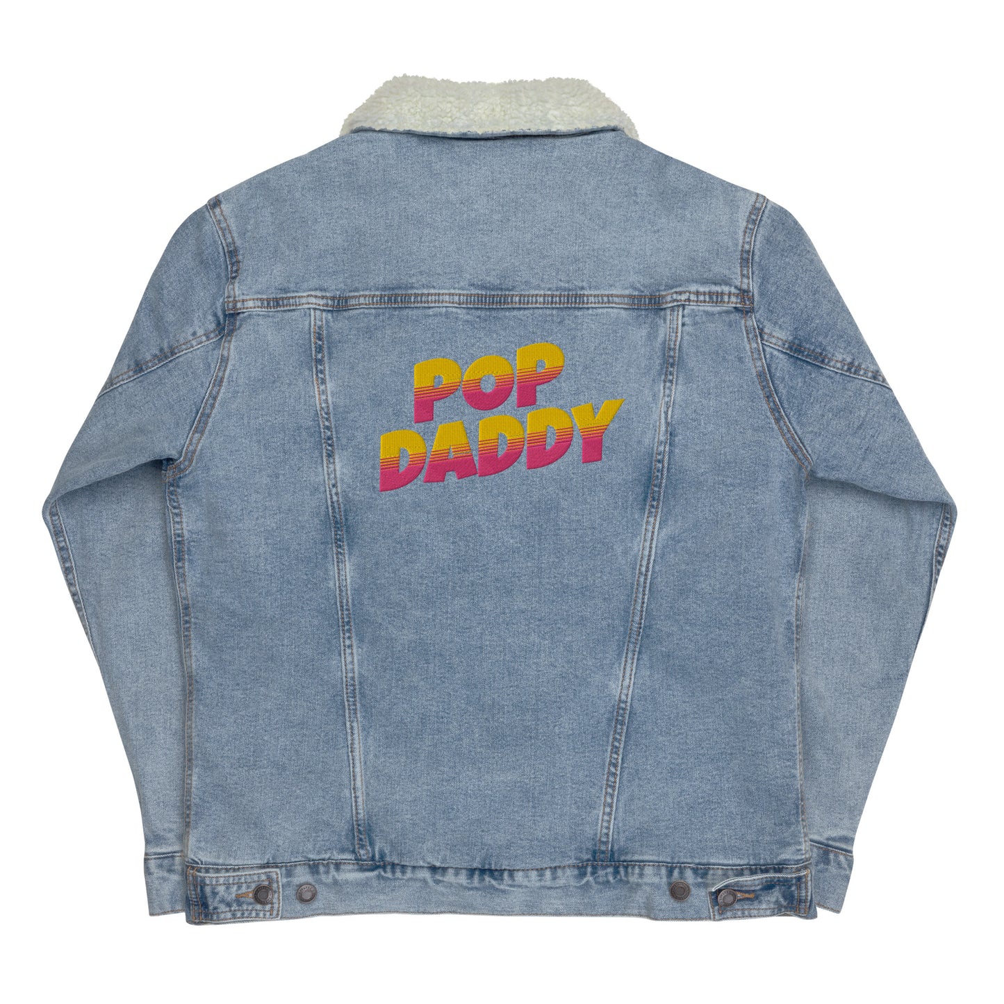 POP DADDY Denim Sherpa Jacket