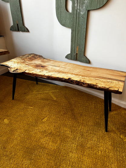 MCM Live Edge Spalted Maple Table