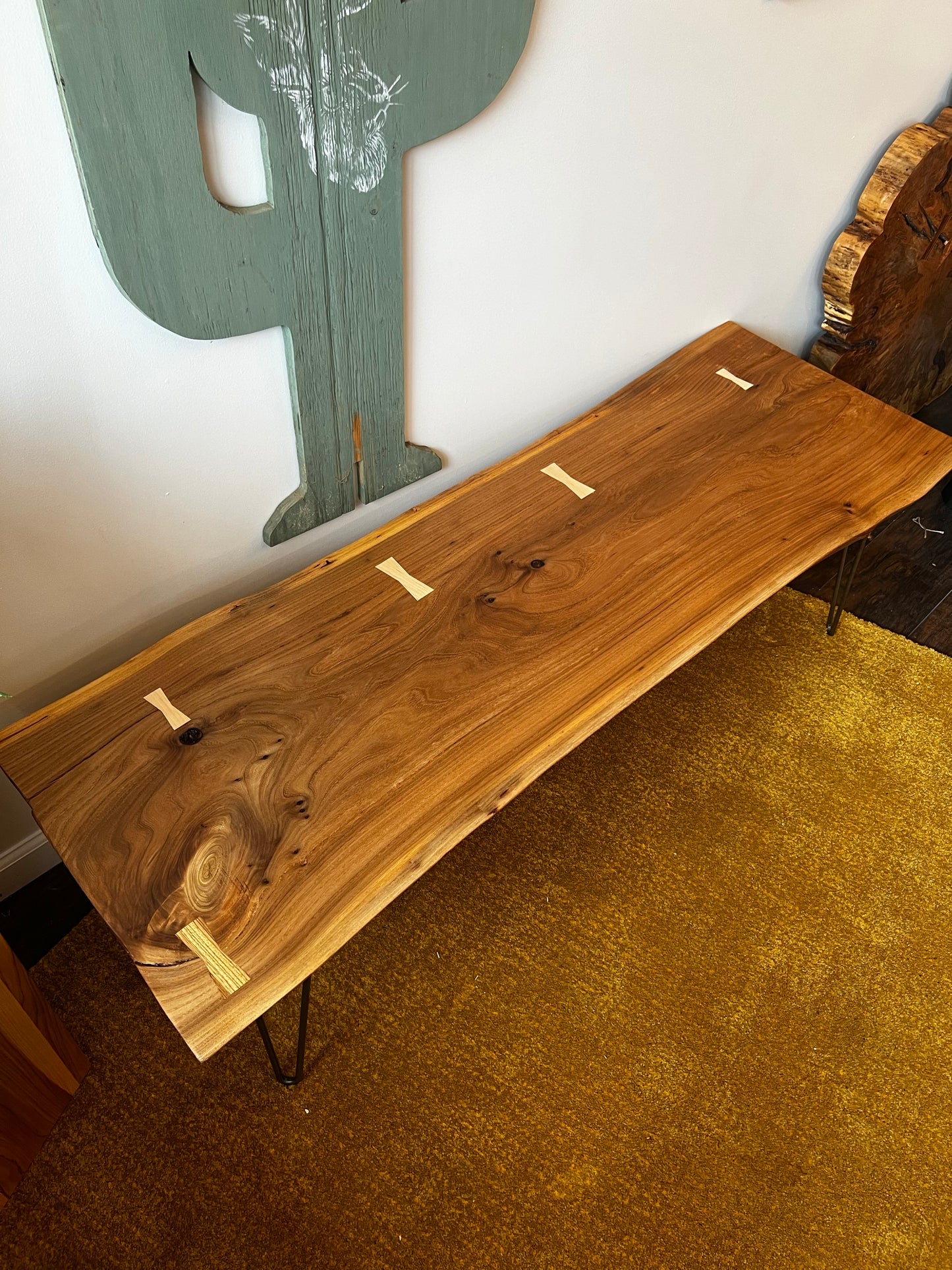 MCM Elm Live-Edge Coffee Table