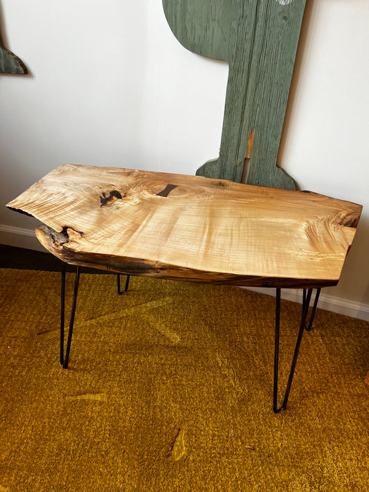 MCM Live Edge Rock Maple Coffee Table