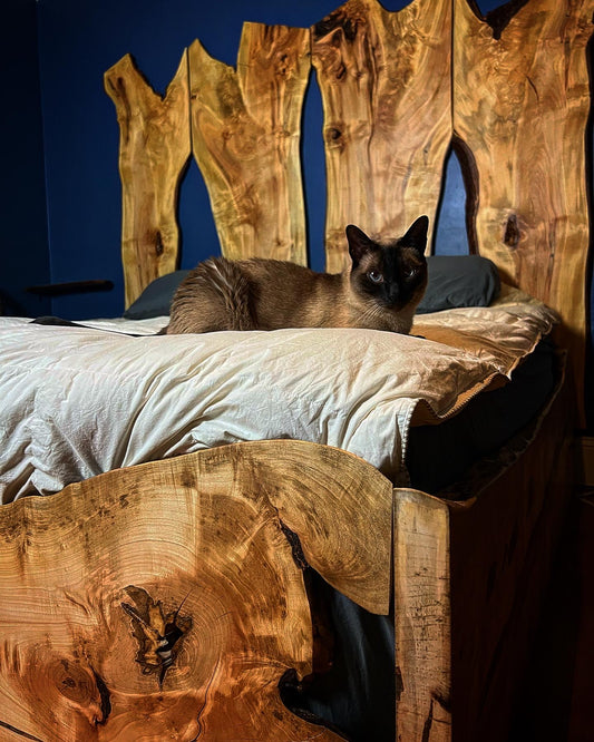"The Protector" Live-Edge Sugar Maple Bed