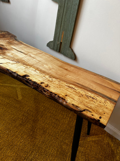 MCM Live Edge Spalted Maple Table