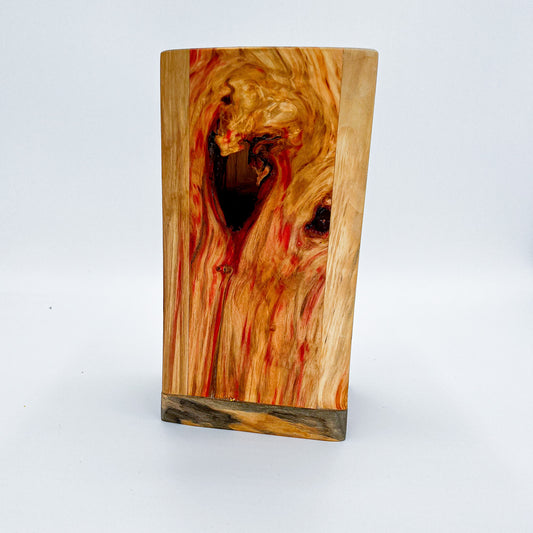 “Bleeding Heart” Box Elder Infinity Vase