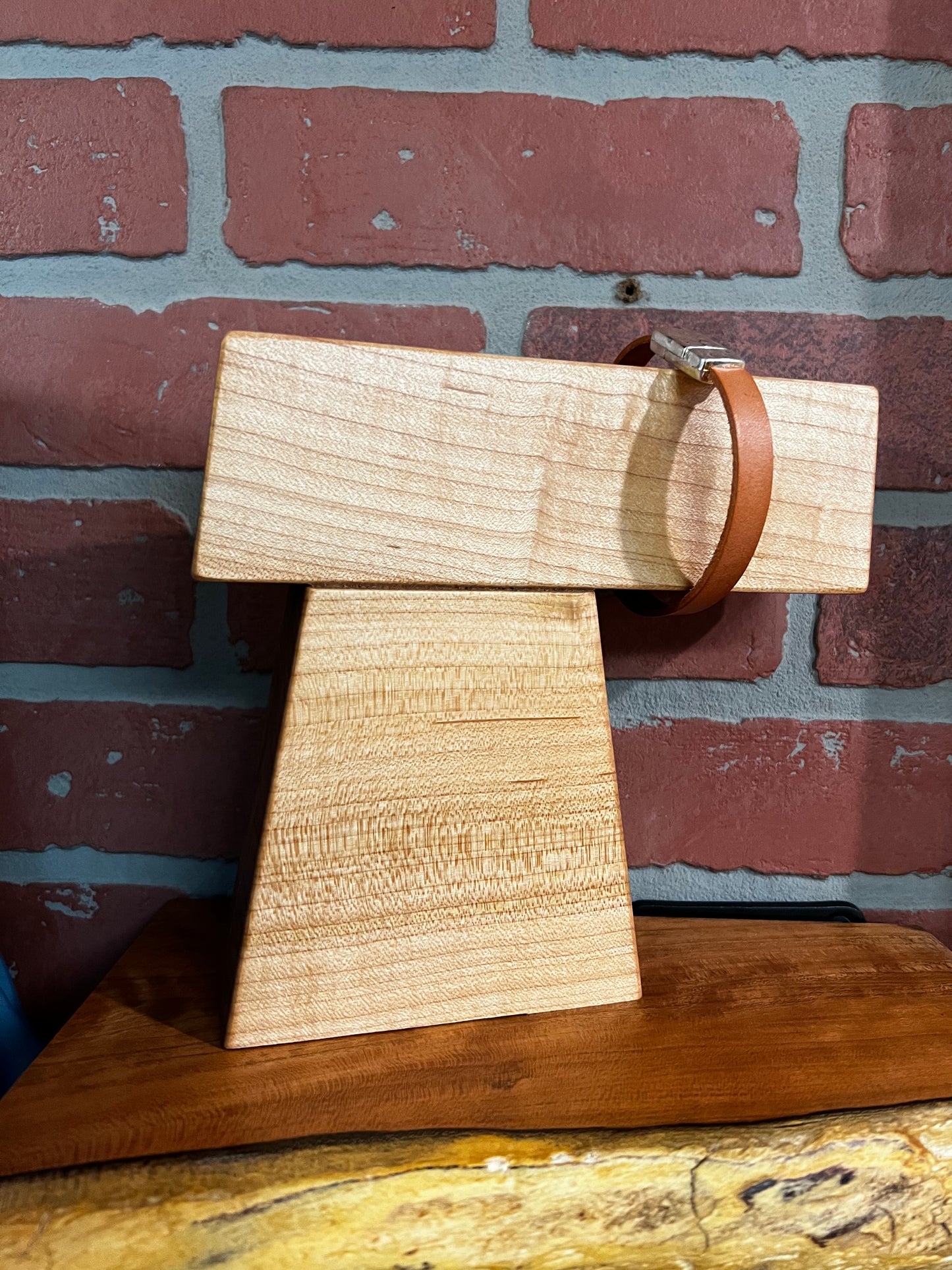 Modern Hardwood Watch and Bracelet Holder