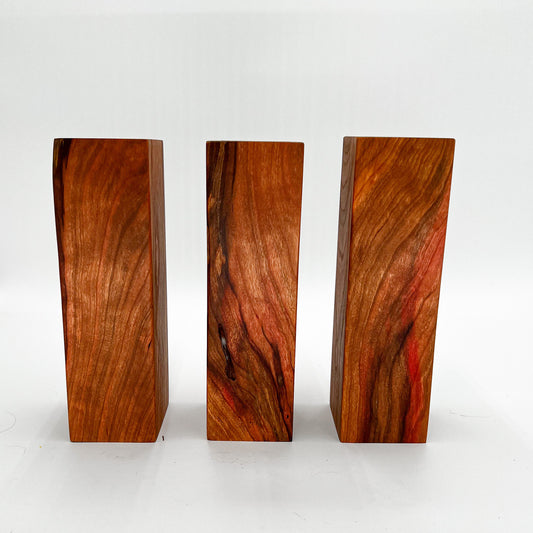 “Firestorm” Black Cherry Infinity Vase Set