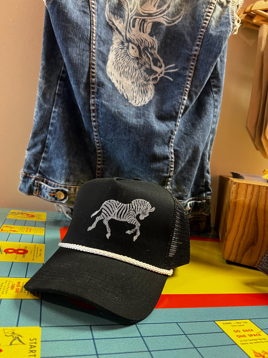 Zebra Trucker Hat