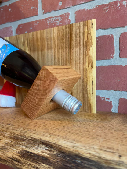 Live Edge Wine Bottle Display